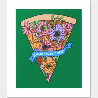 Flower pizza Posters and Art